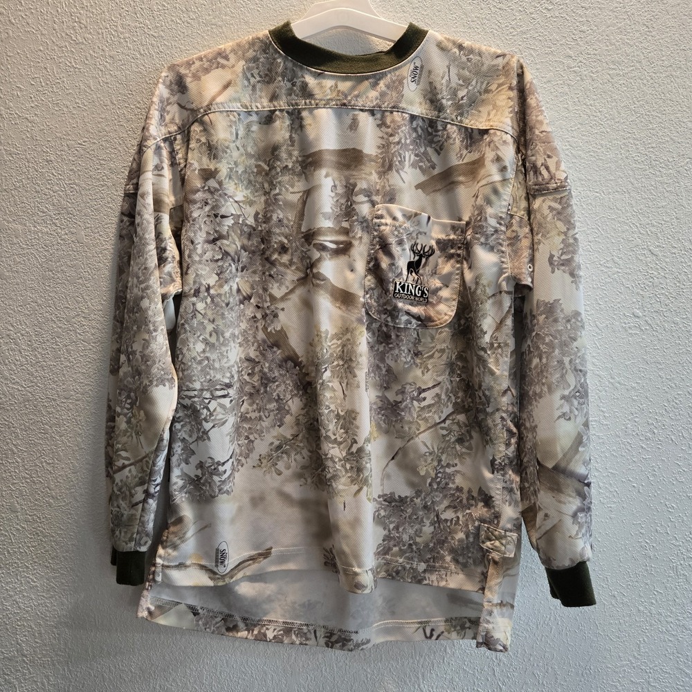 KINGS Outdoor World Long-Sleeve‎ Regular Med Snow Shadow Hidden Mesa Camouflage